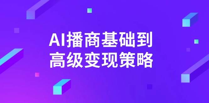 AI播商从入门到精通：全面解析高级变现策略与实战技巧-聚合资源库