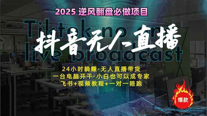 抖音无人直播新风口：24小时自动赚钱，一人多设备轻松实现睡后收入-聚合资源库