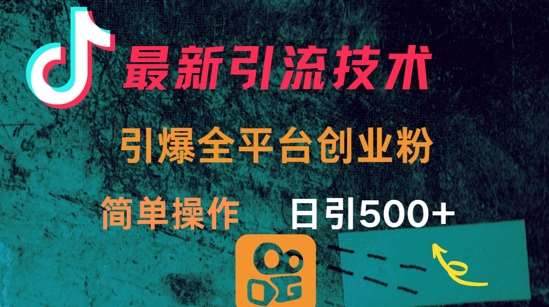 创业粉日引300+的全平台引流秘籍：简单操作引爆流量-聚合资源库