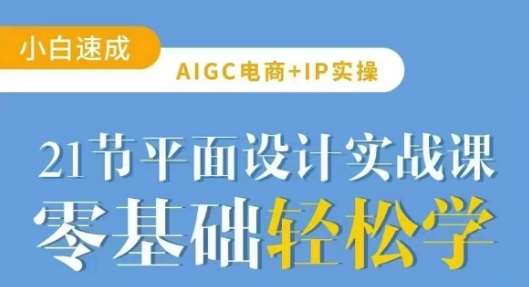 AI电商平面设计实战21课：玩转AI创意提升转化率-聚合资源库
