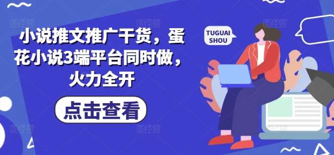 蛋花小说三端平台火力全开，高效推广秘籍助你引爆阅读量-聚合资源库