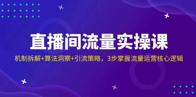 直播间流量提升秘籍：机制拆解、算法洞察与引流策略全攻略-聚合资源库