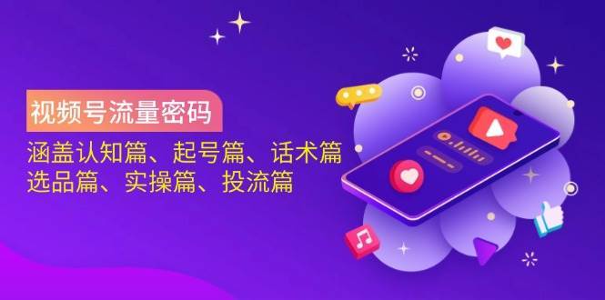 视频号流量密码全攻略：从认知到实操的终极指南-聚合资源库