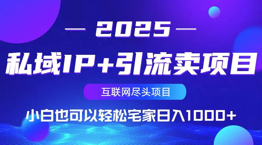 私域IP打造与引流变现指南：小白宅家日入1000+的实战攻略-聚合资源库