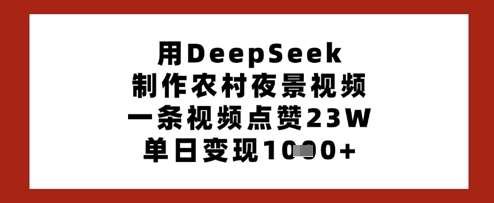 揭秘农村夜景的神秘魅力：DeepSeek带你领略星光下的乡村风情-聚合资源库