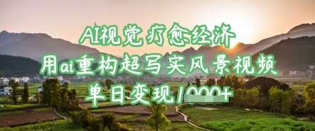 AI革命：揭秘超写实风景视频的变现秘诀，激发视觉经济新浪潮-聚合资源库