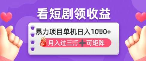 “2025年4月必看短剧：揭秘日入千元的独家技巧”-聚合资源库