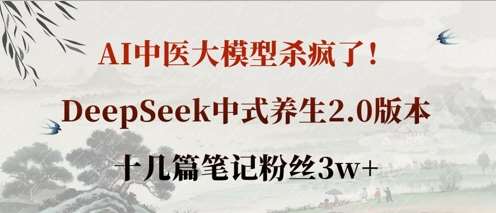“中医养生新境界：DeepSeek 2.0解锁中式健康秘诀”-聚合资源库