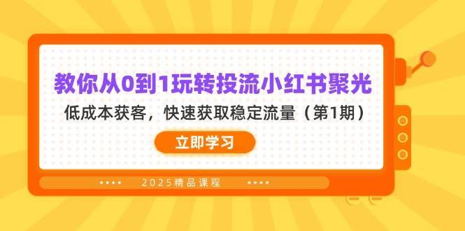 “新手必看：小红书流量秘籍，低成本策略助你迅速增长粉丝”-聚合资源库