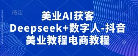 美业界的革命：AI获客技巧与数字人营销，抖音电商教程全攻略-聚合资源库