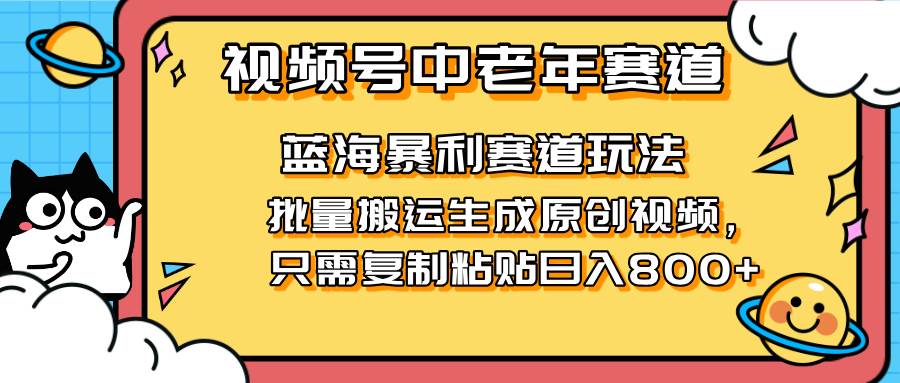 2025中老年短视频市场：挖掘蓝海潜力，日赚800+的复制粘贴技巧揭秘！-聚合资源库