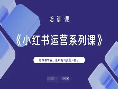 “小红书运营秘籍：思维升级，引爆流量的秘诀”-聚合资源库