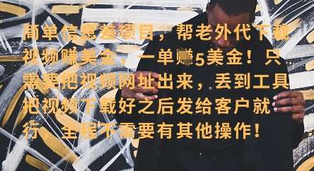 “轻松赚取美元：零门槛海外视频下载服务，单笔收益高达40+，小白也能快速上手！”-聚合资源库