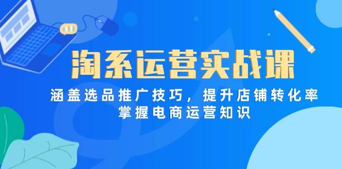 淘系运营实战：选品推广与转化率提升策略精讲-聚合资源库