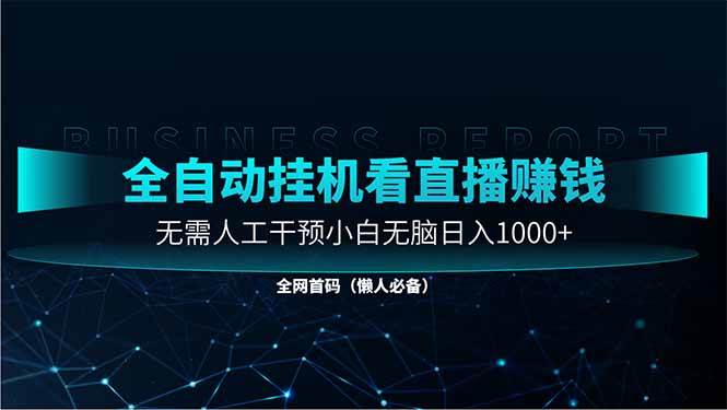 “揭秘：自动化直播赚钱秘籍，日入1000元的小白攻略”-聚合资源库