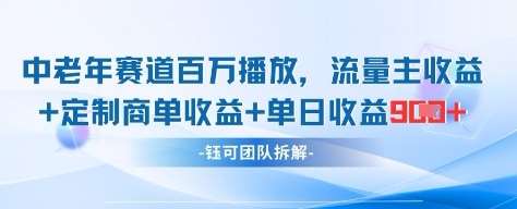 “中老年人专属：揭秘百万播放量背后的流量秘诀与日入9位数的独家策略”-聚合资源库
