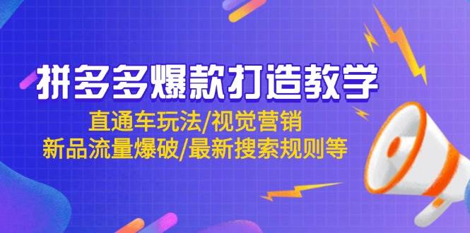拼多多爆款速成秘籍：掌握直通车策略与视觉营销，引爆新品流量与搜索排名-聚合资源库