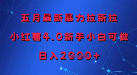 “5月最新赚钱攻略：小红书4.0新手小白轻松实现日入多张！”-聚合资源库